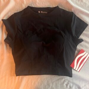 NWT cropped padded sport top